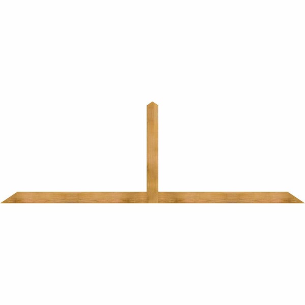 Ekena Millwork Portland Rough Sawn Timber Gable Bracket, Western Red Cedar, 108"W x 36"H x 2"D x 4"F, 8/12 Pitch GBW108X36X0204POR00RWR - main